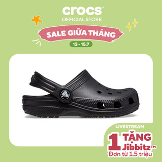 Giày Clog Trẻ Em Crocs Toddler Classic - Black - 206990-001