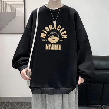 Áo hoodie không lông cừu Nam Thu Đông Mỹ Rời Size Lớn Quần Áo Nam 2024 Phong Cách Mới Hợp Thời Trang Cặp Đôi Top Nam