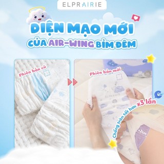 Combo 4 Tã/Bỉm Quần ELPRAIRIE Air Wing Size L 28 Miếng Cho Bé 9-14kg Công Nghệ Hàn Quốc Thoáng Mát, Đai Chun Co Giãn
