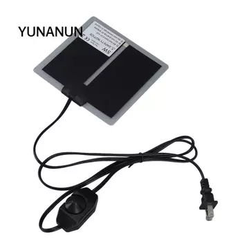 Tấm sưởi ấm thú cưng YUNAUN, Nhiệt độ có thể điều chỉnh Sử dụng trong nhà Thảm sưởi ấm điện, Công tắc nhiệt độ ấm nhanh chạy bằng điện đa chức năng Thảm sưởi ấm Terrarium Thảm sát bò sát