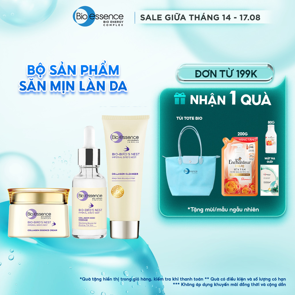 Sữa Rửa Mặt Bio-Essence Bird's Nest Dưỡng Da Tươi Sáng Tinh Chất Tổ Yến Và Collagen 100g