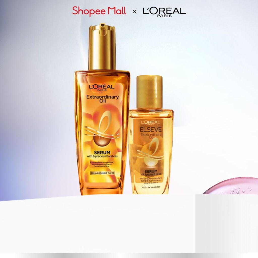 Bộ dầu dưỡng chiết xuất tinh dầu hoa tự nhiên L’Oreal Paris Elseve Extraordinary Oil Ultra Nourishing 130ml