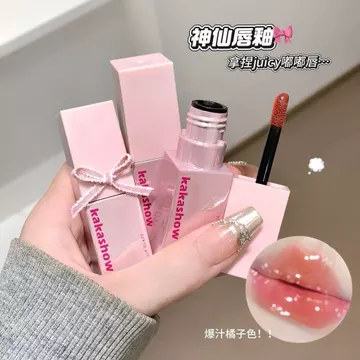 Kakashow Gương Son Bóng Dưỡng Ẩm Tinh Tế Mềm Sương Bóng Nước Son Bóng Làm Trắng Mờ Son Môi Son Môi Son Bóng