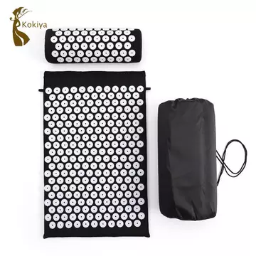 Thảm bấm huyệt có gối Thảm bấm huyệt di động và Bộ gối Hỗ trợ cổ Đệm cho Yogis, Gia đình, Phòng thu kéo dài