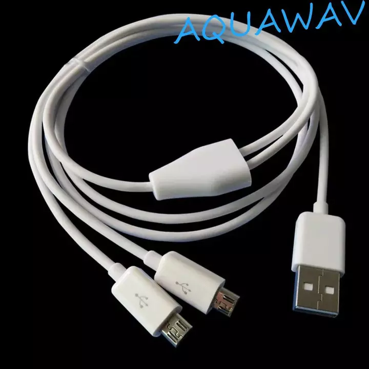 Cáp Micro USB AQUAWAV 2 cổng, Cáp sạc Micro USB sang USB 2 cổng Y, Cáp sạc MICRO Cáp sạc 1M Y Bộ chia Cáp sạc Dây 2 trong 1 Dây Máy tính bảng
