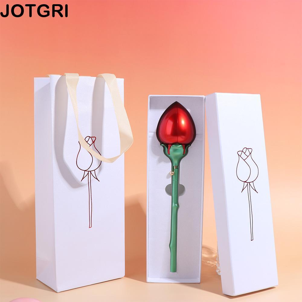 JOTGRI Hộp đựng đồ trang sức nở tự động, Hộp nhẫn cầu hôn hoa chống nước màu hồng, Hộp trưng bày trang sức Màu đỏ Chống bụi Thanh lịch Hộp nhẫn hồng đính hôn