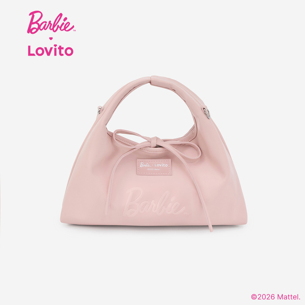 Barbie™ X Lovito Túi Đeo Vai Nhỏ Kiểu Hàn Quốc Thời Trang Bằng Da Pu Với Nơ Dành Cho Nữ LBL5AD037