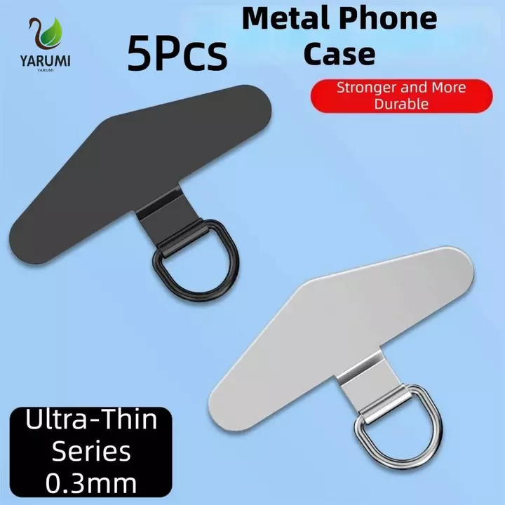 ALISON 5 Chiếc Khóa Dây Điện Thoại, Đầu Nối Dây Điện Thoại Kim Loại Chắc Chắn, Phụ Kiện Dây Điện Thoại Siêu Mỏng Mịn Mịn Đa Năng Tab Dây Điện Thoại Tất Cả Các Vỏ Điện Thoại