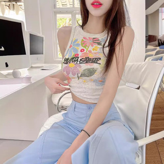Mỹ Hot Girl Camisole nữ mùa hè, thiết kế slim-fit, phong cách tươi sáng