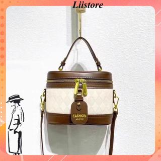 Túi cốp nữ đeo chéo túi trống thiết kế ô trám thời trang phong cách cá tính hiện đại Liistore88  K67