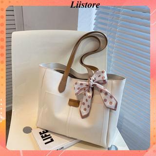 Túi tote da công sở túi đeo vai thời trang đi làm đi chơi tặng kèm khăn Liistore88 K27