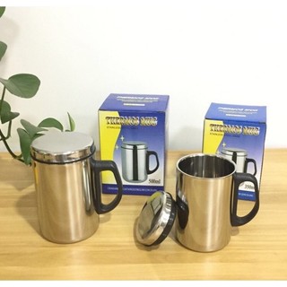 Ca giữ nhiệt, ca ủ cháo có quai chất liệu inox 2 lớp, dung tích 500ml