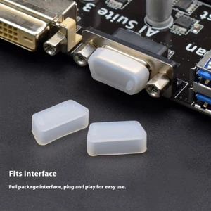MOON 10 Cái Lắp Đặt Nhanh Silicon Bụi Cắm Phụ Kiện Máy Tính Cho DB9 VGA