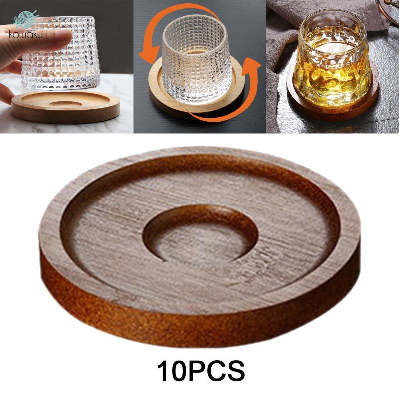 10 X Đĩa Xoay Cốc Đế Lót Ly Đa Năng Phụ Kiện Nhà Bếp Bàn Đế Lót Ly Miếng Lót Cho Tủ Lạnh Nhà Hàng