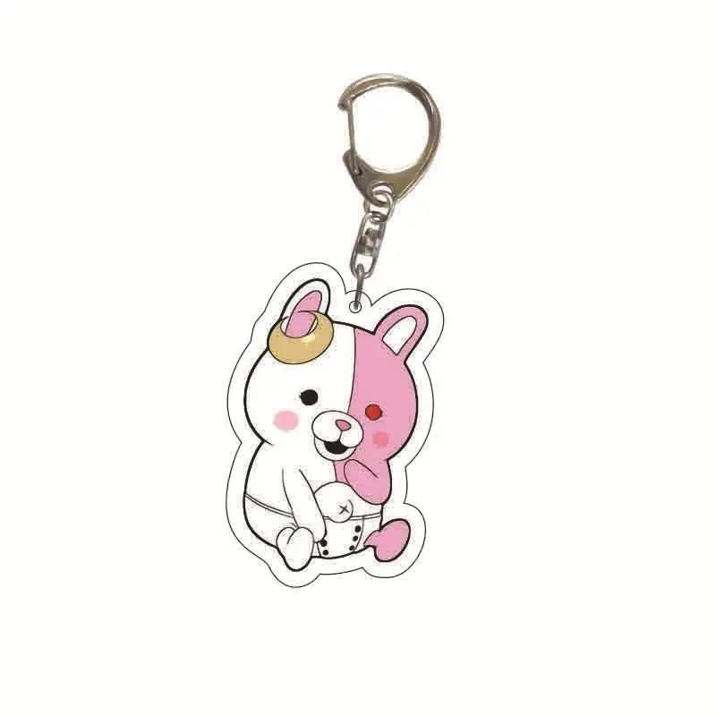 Anime Danganronpa Cosplay Costume Double Sided Acrylic Keychain Collection Anime Game Figures Nanami ChiaKi Key Chain Pe