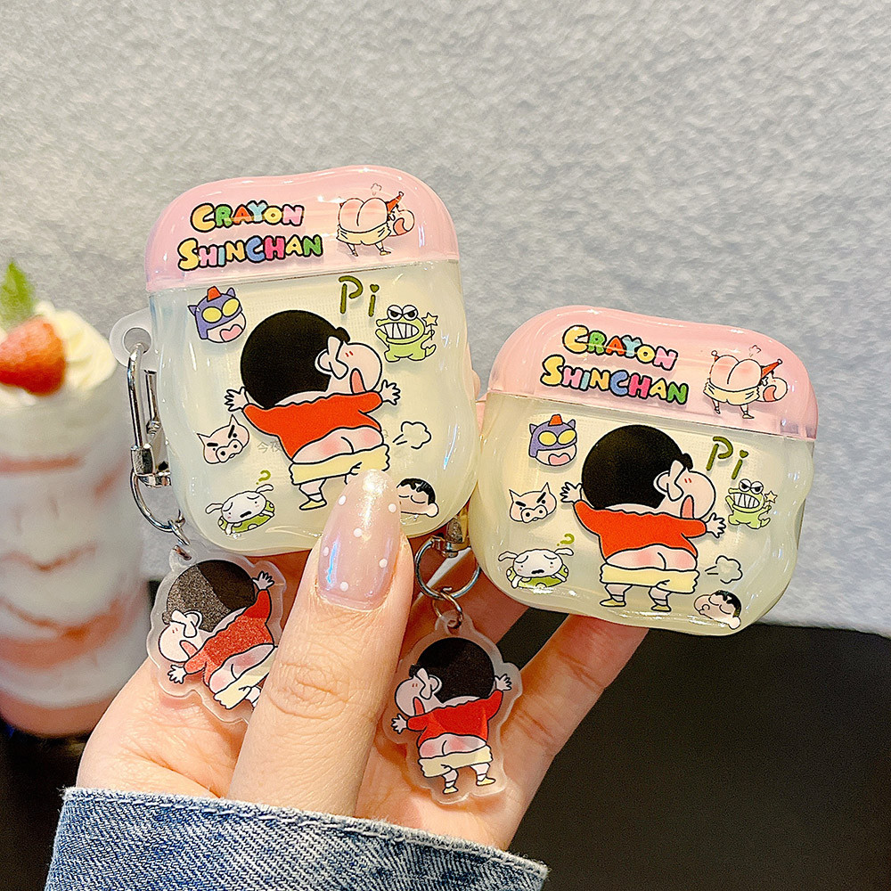 Vỏ AirPods 3D Cat Leopard In Hình Hoạt Hình + Mặt Dây Chuyền Cho AirPods Pro3 4 / 3 / 2 / 1 Vỏ Tai Nghe Pro Pro2