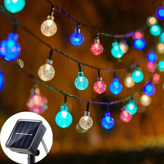 Đèn dây LED bóng bong bóng chạy bằng năng lượng mặt trời Đèn dây ngoài trời chống nước Sân vườn Đèn cổ tích, Đèn ngủ trắng ấm áp dành cho doanh nhân Tiệc Giáng sinh Ambiance Trang trí lãng mạn
