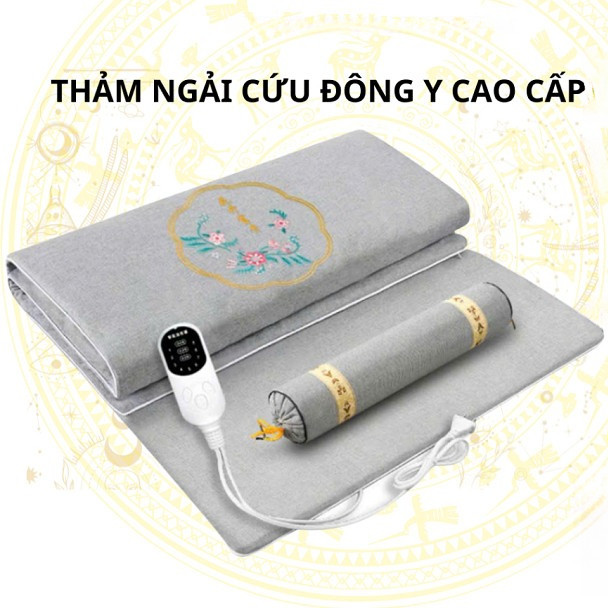 Thảm Sưởi Điện  ĐÔNG Y,  Thảm NGẢI CỨU giảm đau mỏi xương khớp hiệu quả-Giảm Mỏi Vai Gáy, Đau Lưng, Tê Bì