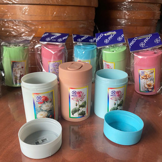 Hũ tăm tròn RICO nắp trượt – thiết kế hiện đại, dễ sử dụng, giữ tăm sạch sẽ