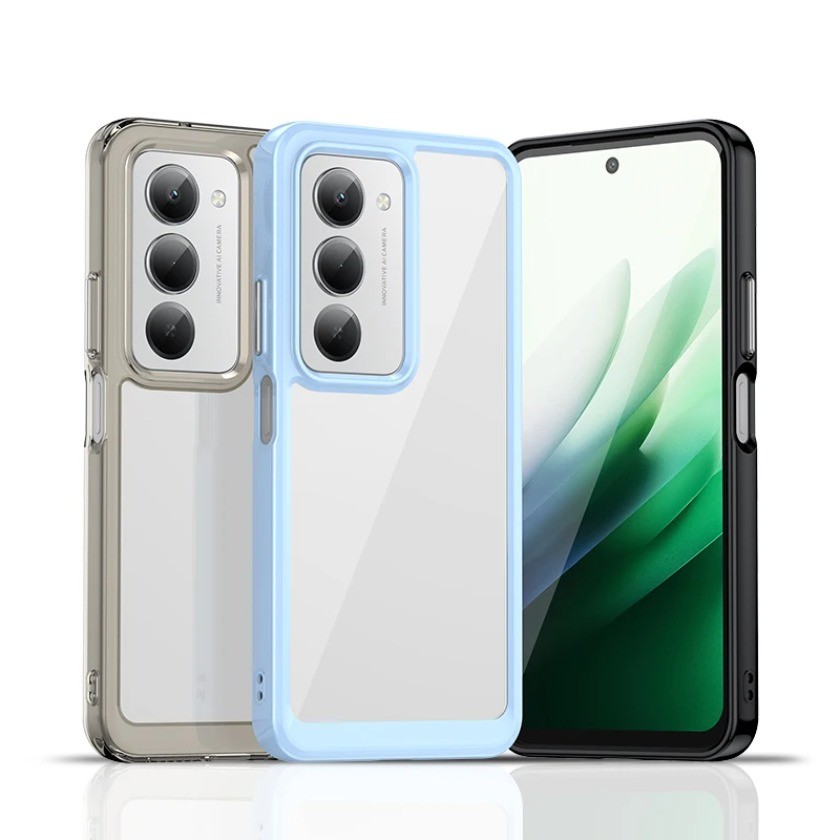 Dành Cho Redmi 15 Ốp Lưng Trong Suốt Cho Redmi 15 Cover Coque Funda Cứng Trong Suốt Khung Mềm Ốp Lưng Điện Thoại Redmi 15