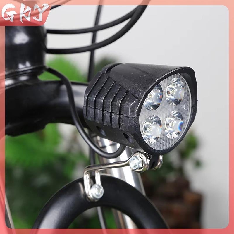 GKY 36-72V Đèn Điện Có Sừng 12W LED Xe Điện LED Đèn Trước Chống Thấm Nước Đi Xe Đạp Đèn Pha Cho E-Bike GKY