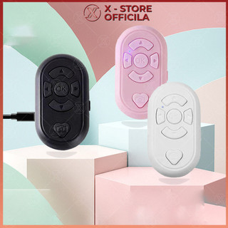 Remote lướt TikTok, Youtube, điều khiển Bluetooth pin sạc (kèm dây sạc),nút bấm rảnh tay chụp ảnh, lật trang sách - NLTT