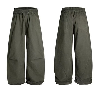 Quần nỉ nam dáng rộng phong cách Mỹ Retro, phù hợp Unisex
