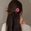 Kẹp tóc hoa hoạt hình - Barrette thẳng chống trượt để tạo kiểu tóc xoăn dày