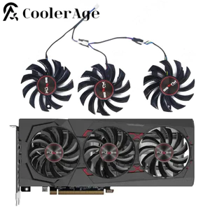IiNew Chính Hãng RX5600XT Vidoe Card Fan Cho Sapphire RX 5600 XT 6GB PULSE Pro OC Thay Thế Card Đồ Họa Fanx *
