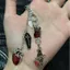 Charm điện thoại phong cách Gothic với trái tim, con quạ và mặt dây chuyền quan tài - Phụ kiện trang trí thủ công độc đáo