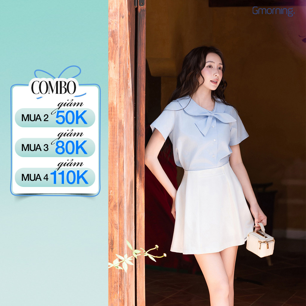Chân Váy Nữ Gmorning - GUMAC Form A Xếp Ly Dáng Xòe Có Túi Hai Bên Thời Trang YVG04064