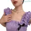 Unstop * Vòng cổ mặt dây chuyền nơ thanh lịch Dây chuyền ngọc trai Vòng cổ cổ thời trang Choker