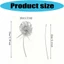 Top Garden Stake Accent in Silver Metal 33 cm Yard Form để sử dụng bãi cỏ Màn hình ban công Cảnh sân vườn và sân bạc