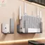 Giá đỡ vị trí Wifi GILL, Không cần khoan Bộ định tuyến đa chức năng Giá đỡ dải nguồn, Giá đỡ hỗ trợ tường tiết kiệm không gian bằng thép Carbon