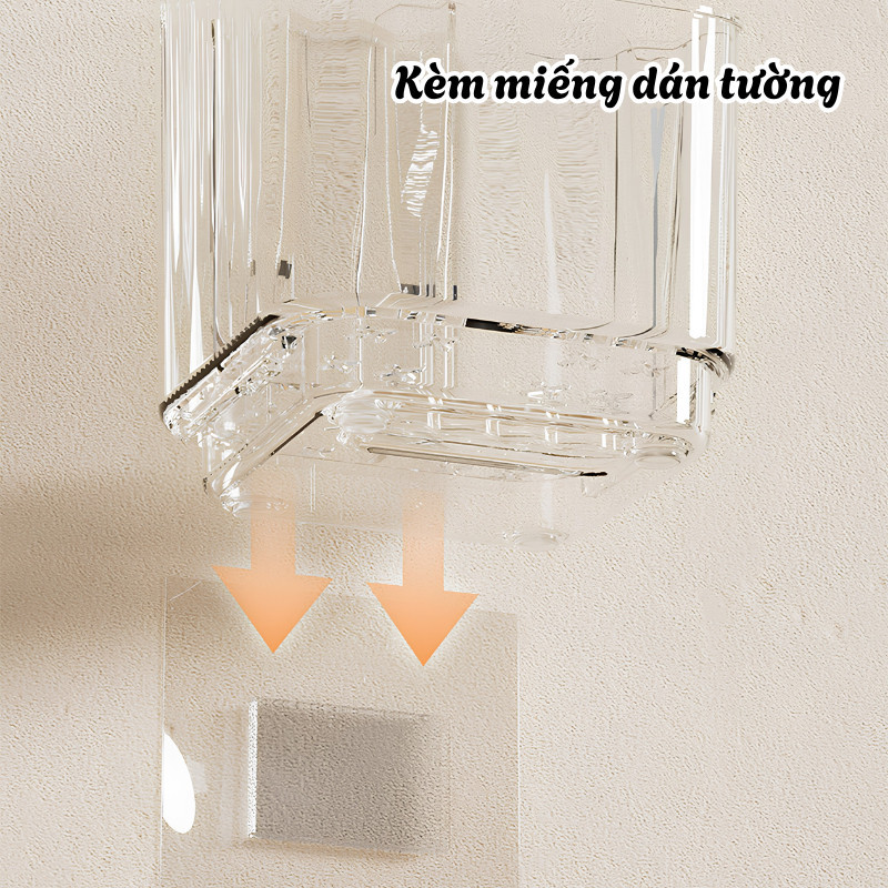 Kệ Để Bàn Chải Đánh Răng Gắn Tường HOMIE, Giá Treo Nhà Tắm Có Khay Thoát Nước Ngăn Chia Tháo Rời