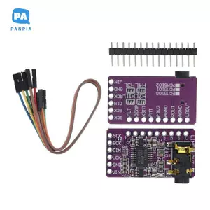 Bảng giải mã âm thanh kỹ thuật số PCM5102 1 Bộ Mô-đun DAC giao diện I2S cho Bộ khuếch đại tai nghe DIY Dự án nâng cấp âm thanh VN