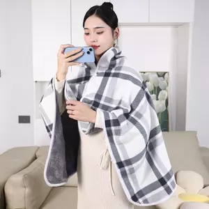 Chăn Lông Cừu Kẻ Sọc Đeo Có Nút Winte Ấm Ném Trên Giường Sofa Du Lịch Phòng Ngủ Thiên Văn Văn Phòng Chăn Điều Hòa VN