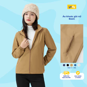 Áo khoác gió nữ YODY cản gió, giữ ấm hiệu quả chống bụi WCWC25F048