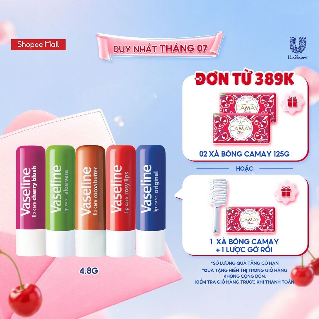 Son dưỡng môi Vaseline Care Stick 4.8g (tùy chọn)