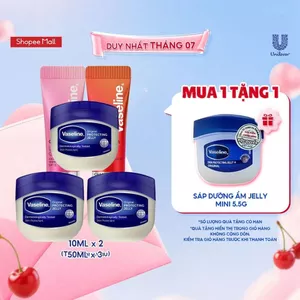 Combo 3 sáp dưỡng ẩm Vaseline 50ml (42gx3)