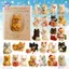 HFTOY Pomeranian Sweet Wonderland Lịch Mùa Vọng 2025,24 Ngày Bất Ngờ Lễ Hội Đồ Trang Trí Cho Chó, Đồ Chơi Canine Dễ Thương 2D Acrylic ~