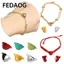 FEDAOG 20 Cái (10 Bộ) Vòng Tay Cặp Đôi Vòng Cổ Hạt Trang Sức Phát Hiện Quyến Rũ Trái Tim Tình Yêu