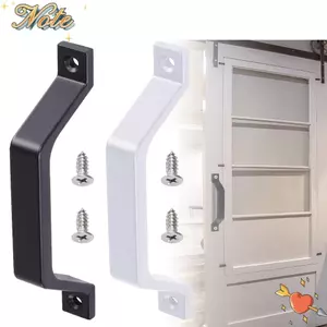 NOTE1 Tay nắm cửa, Tay nắm kéo cửa hạng nặng màu đen trắng, Phần cứng cửa hợp kim nhôm Phần cứng Cửa chuồng