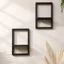 Kệ Treo Tường THEGIRL8B, Giá Trưng Bày Hình Học Bằng Gỗ, Thiết Kế Đơn Giản Phong Cách Vintage Treo Tường Rỗng Giá Để Đồ Phòng Khách
