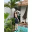 Đầm dây in hình mùa hè Phong cách mới Phong cách Pháp sang trọng Ôm hơn Váy ngắn thời trang cổ chữ V