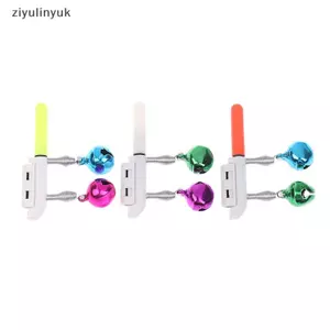 Ziyulinyuk Câu Cá Cắn Báo Động Cần Câu Đôi Chuông Cần Kẹp Đầu Đèn Cảm Ứng Đèn Flash Đêm Sáng LED Không Có Pin Câu Chuyện Flash LED VN