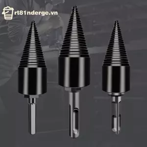 GE Củi Đũa Gỗ Khoan Bit Dụng Cụ Chia Chia Hình Nón Log Splitter Gỗ VN