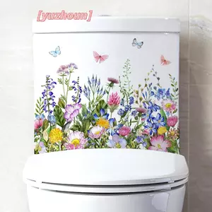 Nhiều Loại Cây Xanh Hoa Treo Tường Phòng Tắm Trang Trí Nhà Vệ Sinh Đề Can Tủ Phòng Khách Trang Trí Nhà Cửa Bức Tranh Tường Tự Dính