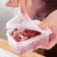 Hộp Bảo Quản Thịt Tủ Lạnh Di Động Rau Quả Tươi Giữ Hộp Đựng Phô Mai Trong Suốt Nhà Bếp