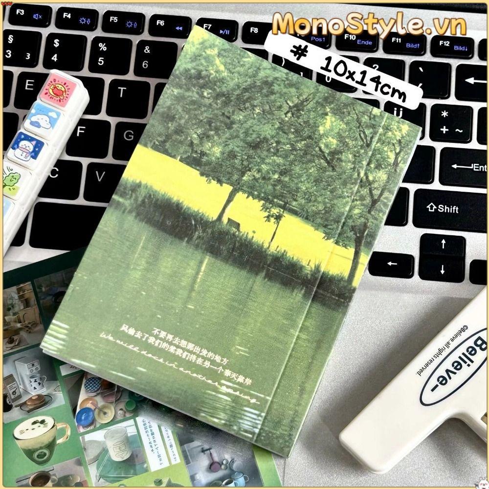 MONOSTYLE Y2K Dán Sách, Kawaii Thiết Kế Dễ Thương Nhãn Dán Trang Trí, Phong Cách Retro 24 Trang Có Thể Tháo Rời DIY Tạp Chí Dán